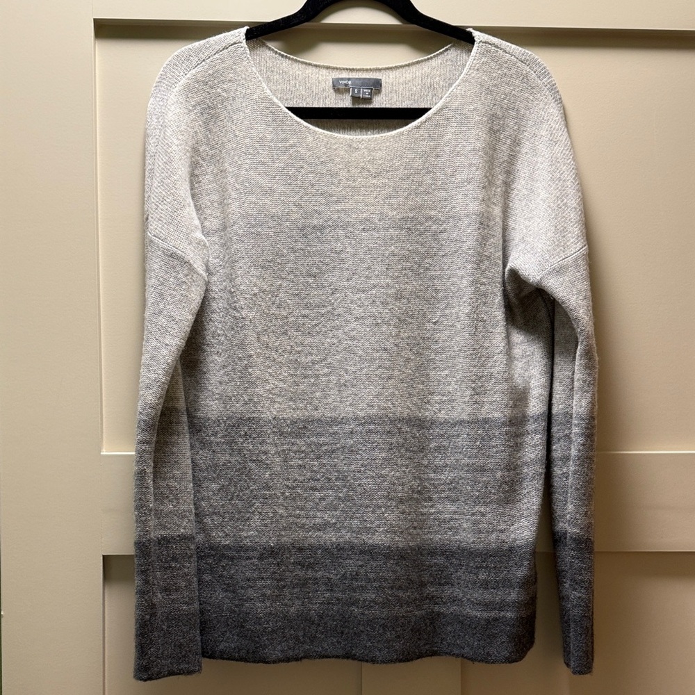 Vince Gray Ombré Cashmere Sweater